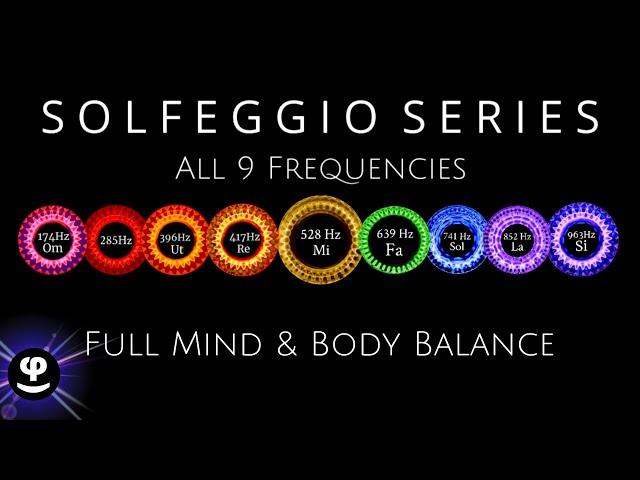 Deep Sleep | All 9 Solfeggio Frequencies | Black Screen | Binaural Beats