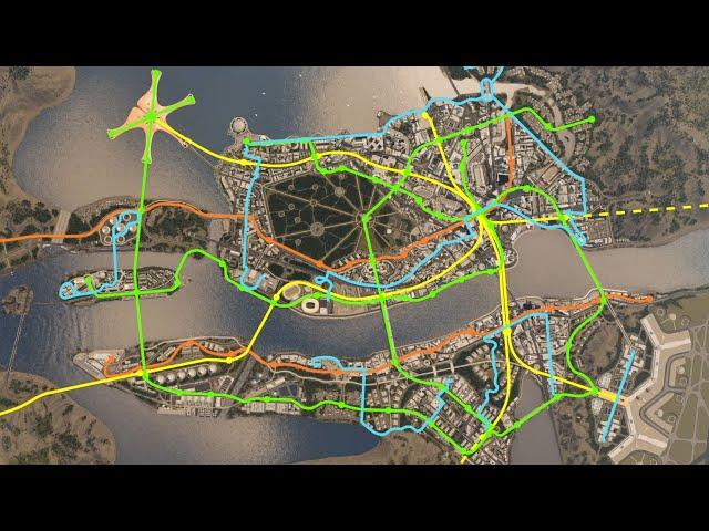 Public Transport Overview - Cities: Skylines - Aurelia 104