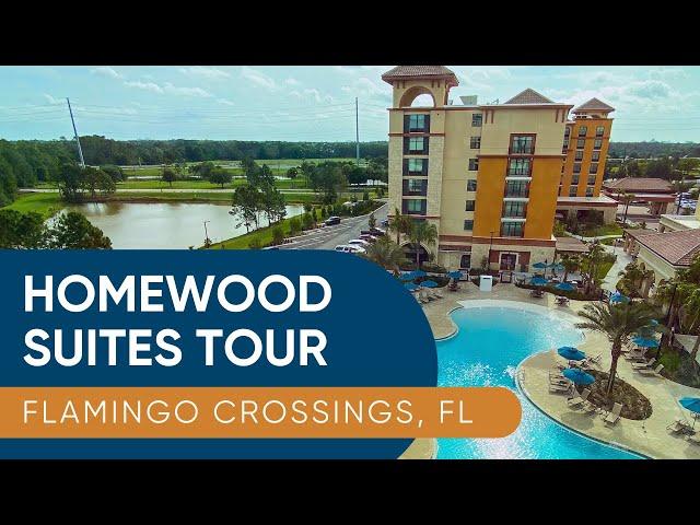 Homewood Suites at Flamingo Crossings | Room & Hotel Tour | Spring 2021 | Hotel Next To Disney World