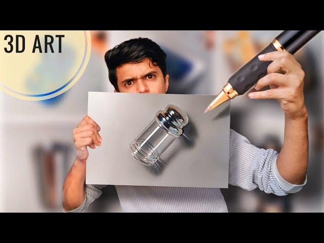 3D ART | Hyper Realistic Drawing | Salt Shaker | So realistic that...