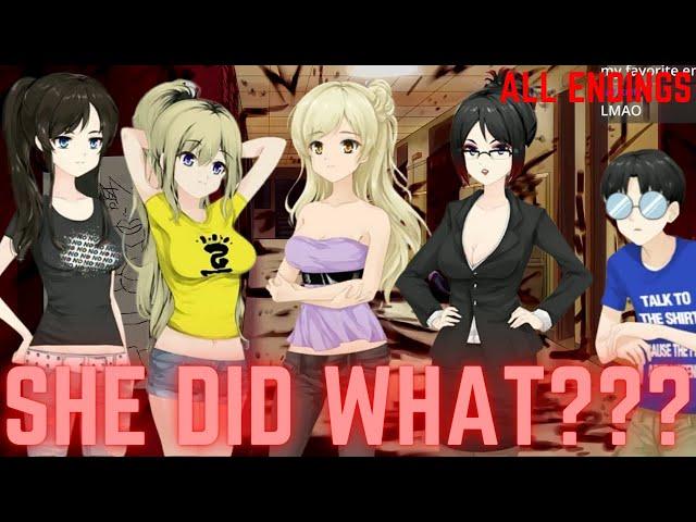 Help a Cute Anime Girl BE A MEAN GIRL - Class of '09 Funniest Visual Novel Rejection Sim All Endings