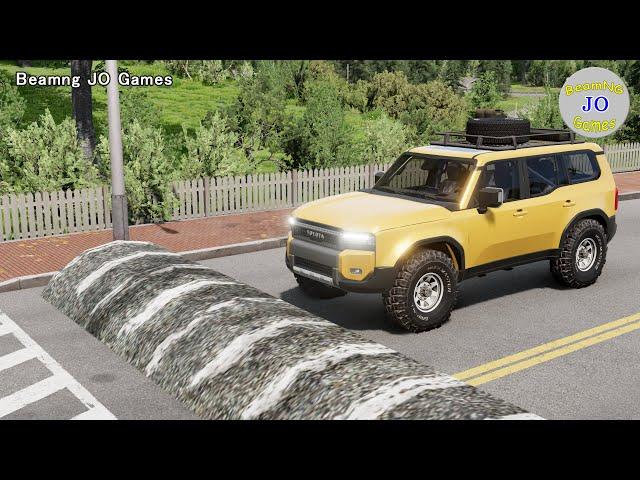 Cars vs Massive Speed Bumps # 302– BeamNG JO Games