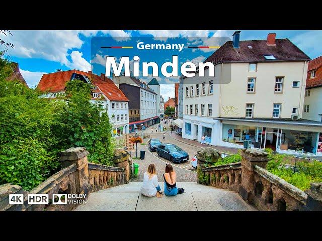 Minden, Germany  Beautiful German Town Walking Tour ️ 4K 60fps HDR | A Summer Day Walk, 2023