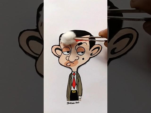 Mr. Bean's mind refresh  #shorts #art #viral