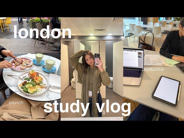 PRODUCTIVE LONDON STUDY VLOG | medicine interviews, brunch & library hopping 