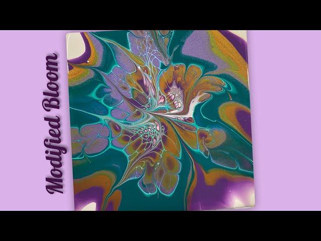 (694) My Second Modified Bloom Technique, Acrylic Pouring
