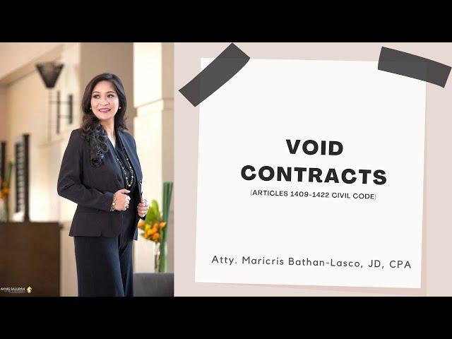 Void contracts | MBL Classroom