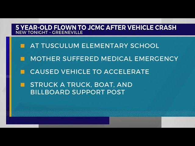 GPD: Child flown to hospital after school drop-off crash