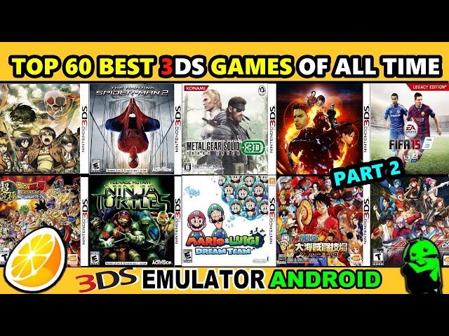 Top 60 Best Nintendo 3DS Games for Citra Emulator Android [Part 2]