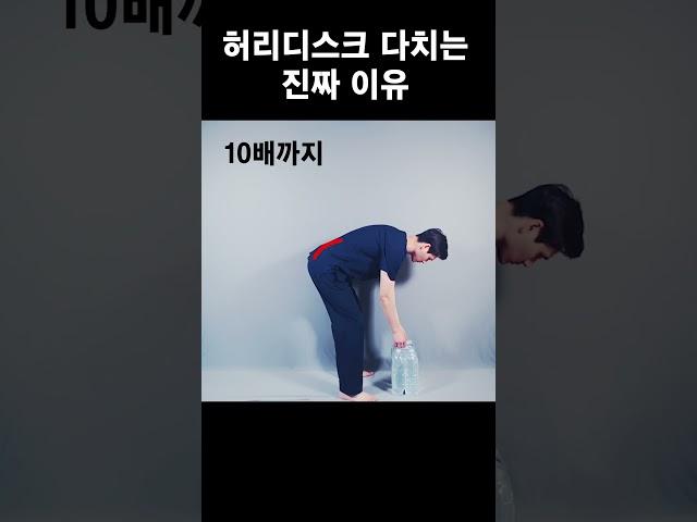 허리디스크 다치는 진짜이유