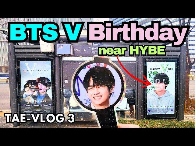 BTS V Taehyung Birthday Celebrations in Seoul has begun! 