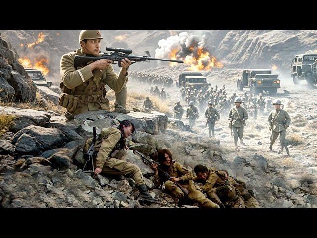 2024 action movie: Five female soldiers use the terrain to counterattack and annihilate 1,000 Japs!