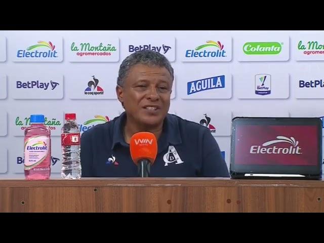 La rueda de prensa de América tras el empate ante Santa Fe en el Pascual.