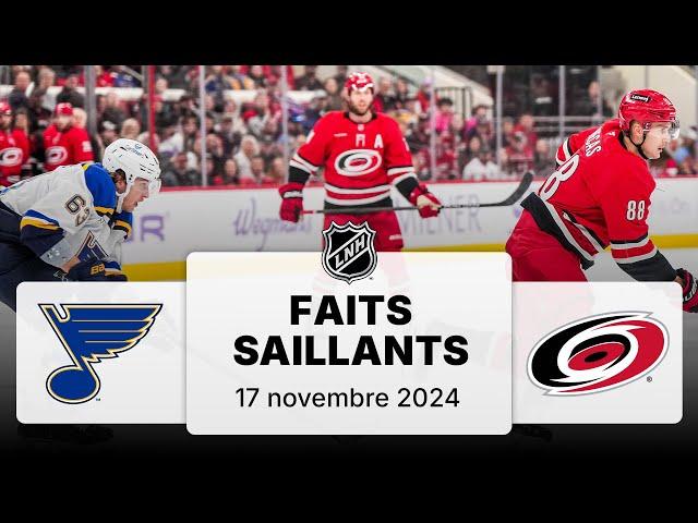 Blues vs Hurricanes | Faits saillants