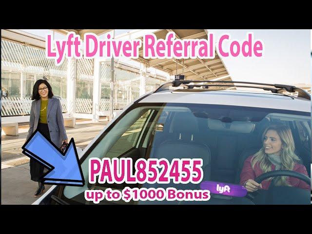 How to become a Lyft Driver or Uber Driver Review - Referral Code - PAUL852455