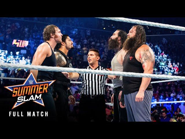 FULL MATCH: Roman Reigns & Dean Ambrose vs. The Wyatt Family: SummerSlam 2015