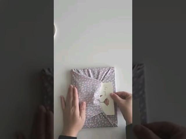 How to gift wrap a book 책 보자기 포장 #giftwrapping #선물포장 #giftwrappingidea #선물포장하는법 #책포장