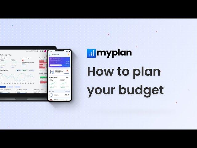 Business Budgeting Software | How to plan budget for business | myplan software tutorial