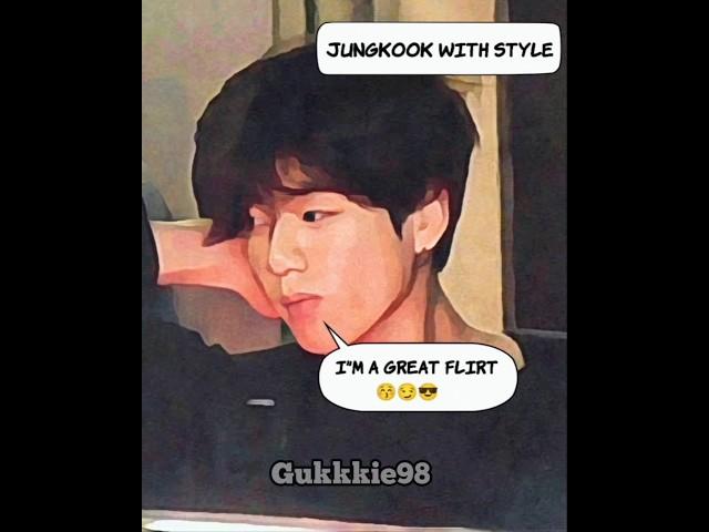 Jungkook's Flirting Mode On  #shorts #ytshorts #comicff #taekookfanfic