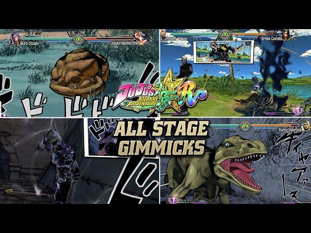 All Stage/Arena Gimmicks | JoJo's Bizarre Adventure: All-Star Battle R