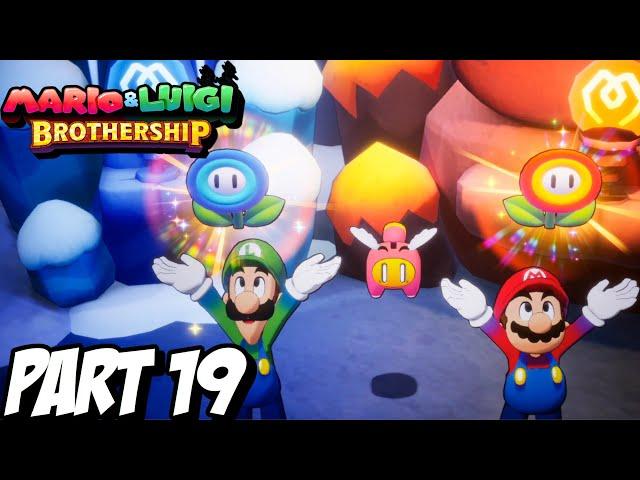 "RECONNECTING HEATFREEZE & TWISTEE ISLAND" MARIO & LUIGI: BROTHERSHIP Playthrough Gameplay Part 19