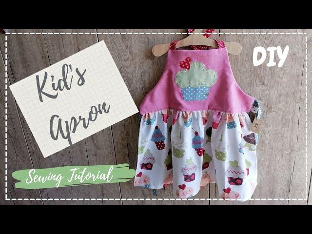 How to Sew a Kid's Apron (SEWING TUTORIAL)