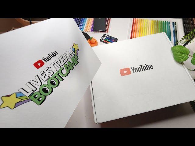 What's in the Box?? UnBoxing Special Gift from YouTube after Graduating  Livestream BOOTCAMP