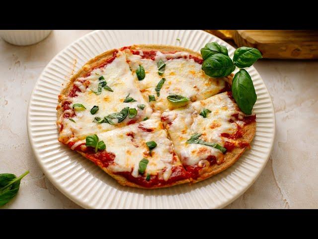 Keto Pizza: Quick 5 Minute Recipe [Psyllium Husk Crust]