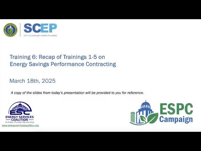 Training: Maximize Your ESPC Success – Review and Apply Lessons Learned