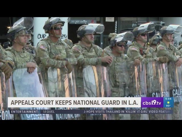 Appeals court keeps National Guard in Los Angeles to combat anti-ICE protests