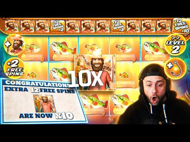 I got MAX STAGE *10X* on the NEW BIG BASS SPLASH SLOT!! (Bonus Buys)