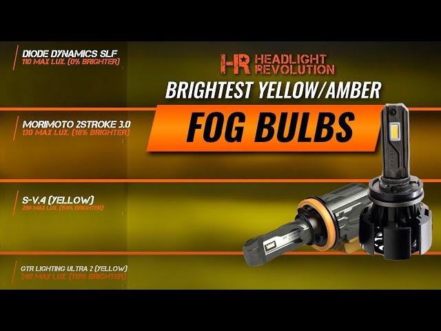 The Ultimate Yellow LED Bulb Shootout, Find Out How the Best Bulbs Preform | Headlight Revolution