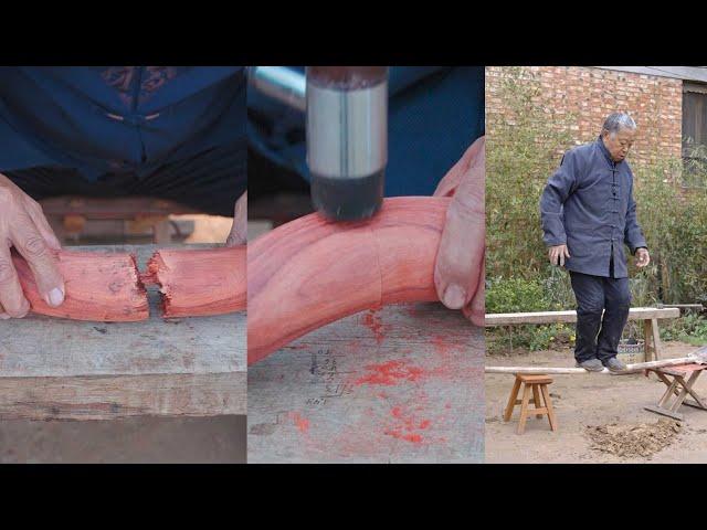 Chinese mortise and tenon technique, wedge nail and tenon, hardcore application series in life