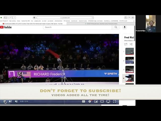 Fred Richard Relives his Historic World Championship High Bar Routine