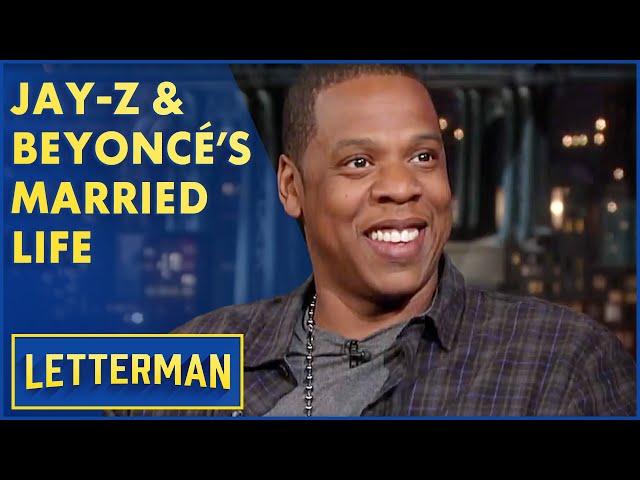 Jay-Z Describes Newly Married Life w/ Beyoncé | Letterman