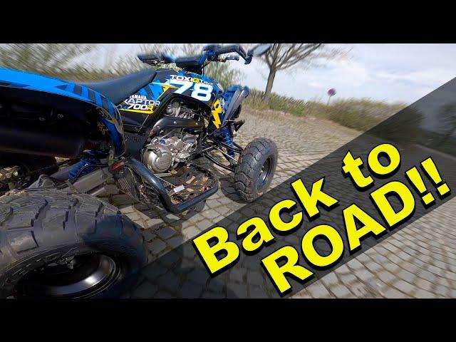 Yamaha Raptor 700 auf Kenda Roadgo / Quad-Vlog ToxiQtime