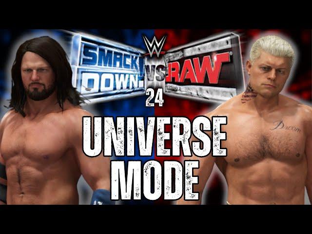 I made the BEST Universe Mode but it's Smackdown vs Raw 2024...