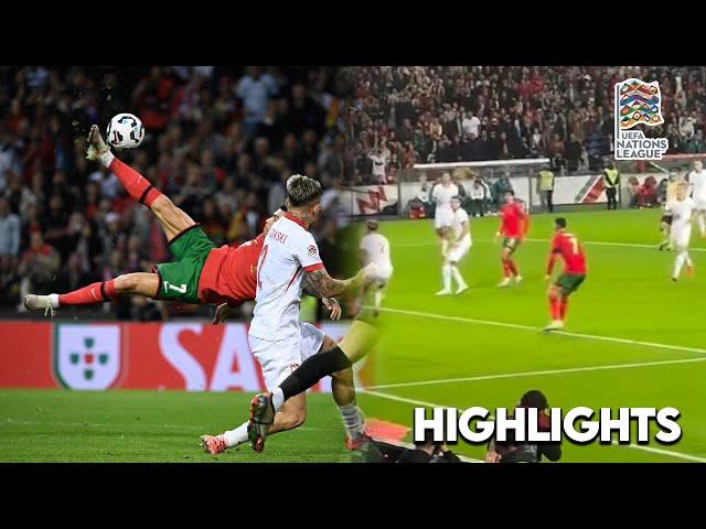 Cristiano Ronaldo scores 910 goal from Bicycle Kick vs Poland | Nations League Highlgihts