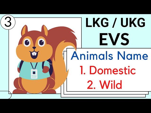 Domestic and Wild Animals | learn domestic animals name , wild animals name | toppo kids