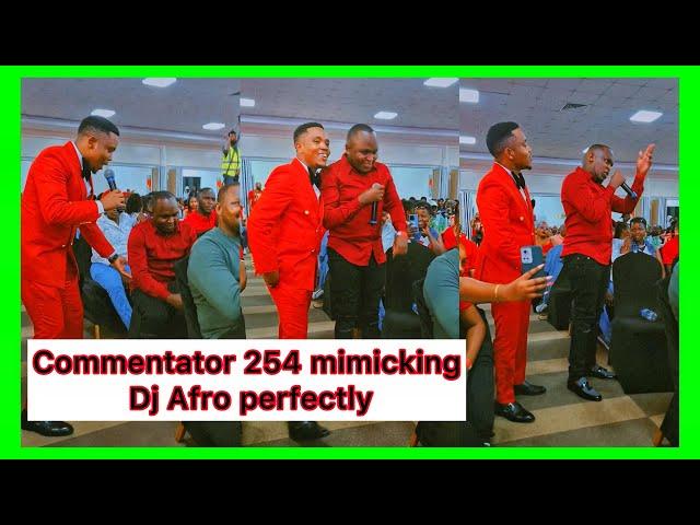 Commentator 254 mimicking Dj Afro perfectly on valentine night event #commentator254 #djafro