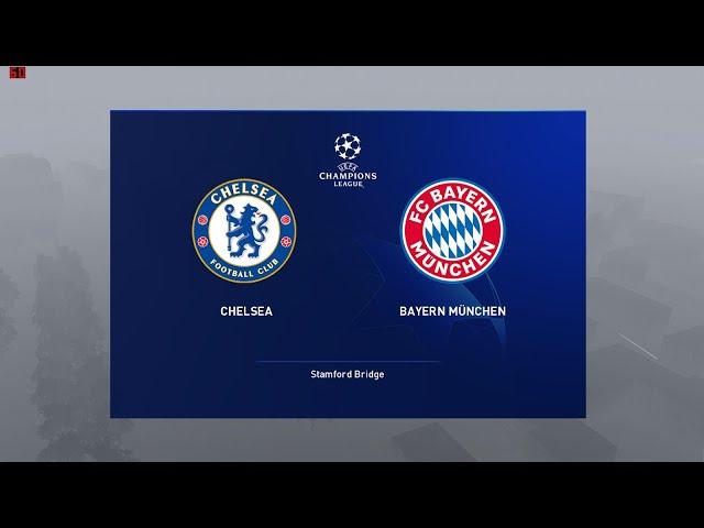 Chelsea vs Bayern | #ChampionsLeague 1st leg Round of 16 2019-2020 | PES 2020 PC