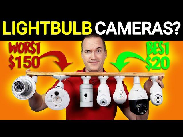 Should you buy a lightbulb security camera? I tested 10 cameras from Amazon from $20-$150.