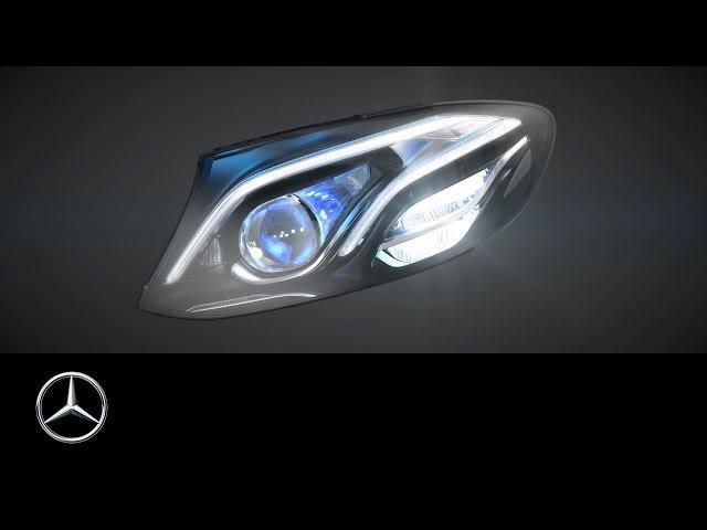 Headlamps in the new Mercedes-Benz E-Class: MULTIBEAM LED