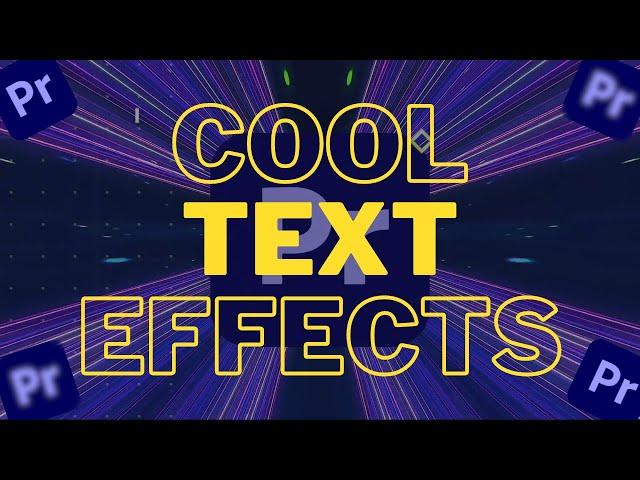 Cool text effects in premiere pro #premierepro #videoediting