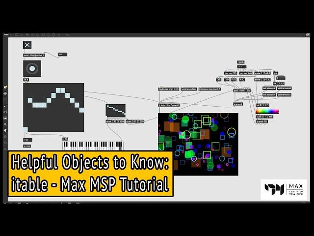 Itable - Helpful Objects to Know - Max MSP Tutorial