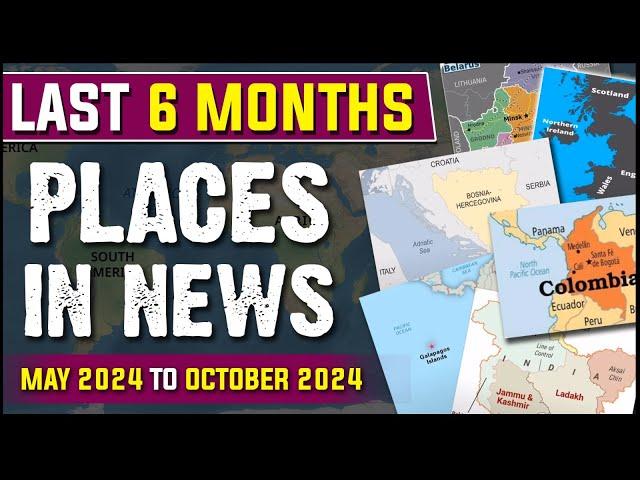 Last 6 Months Most Important Places in News  | UPSC Prelims Revision 2025 -26  | OnlyIAS