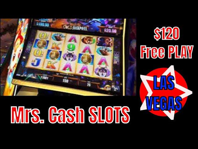 $120 Free Play  Las Vegas LIVE Stream - Casino Action - Mr’s. Cash Slots