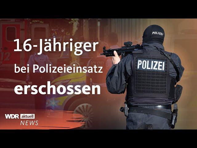 Polizei erschießt 16-Jährigen bei Messerangriff in Dortmund | WDR aktuell