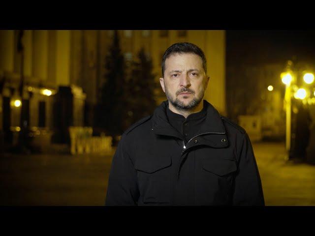 1105 day of war. Address by Volodymyr Zelenskyy to Ukrainians