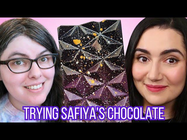 I Tried Safiya Nygaard’s Chocolate! (Safiya x Escazu Chocolates taste test!)